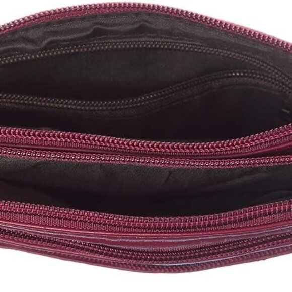 Treble Pockets Small Crossbody Purse Cell Phone Purse Shoulder Bags for Women - Picture 4 of 7